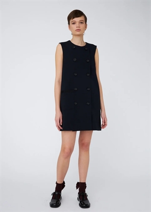 Double-Breasted mini kjole Navy Stella Nova 